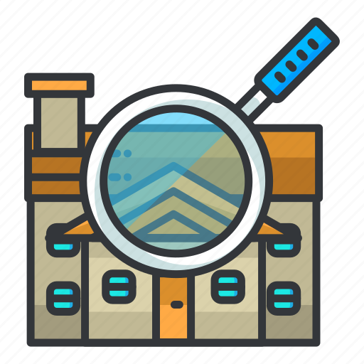 Estate, mansion, real, search icon - Download on Iconfinder