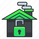 estate, home, house, real, security, unlocked