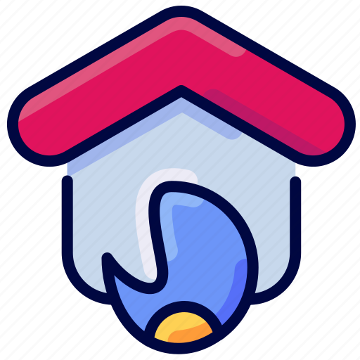 Building, bukeicon, burn, burning, fire, home, house icon - Download on Iconfinder