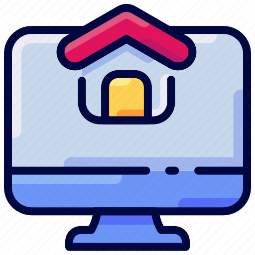 Bukeicon, house, monitor, webpage, website icon - Download on Iconfinder