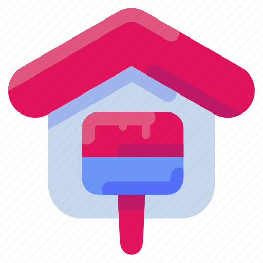 Bukeicon, estate, home, house, paint, property, real icon - Download on Iconfinder