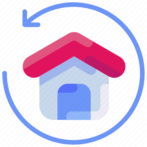 Back, bukeicon, estate, house, real, return icon - Download on Iconfinder