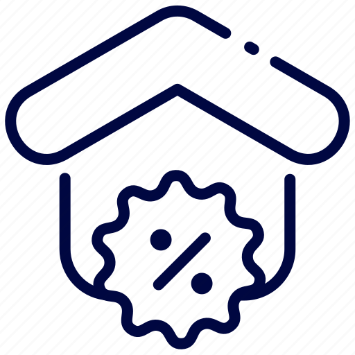 Bukeicon, discount, estate, house, percent, real icon - Download on Iconfinder