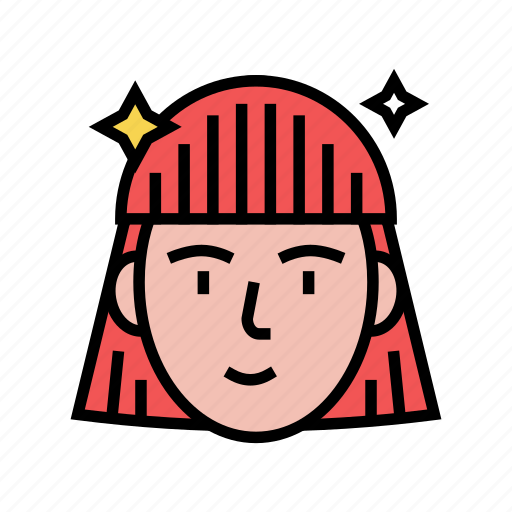 Woman, after, keratin, used, hair, procedure icon - Download on Iconfinder