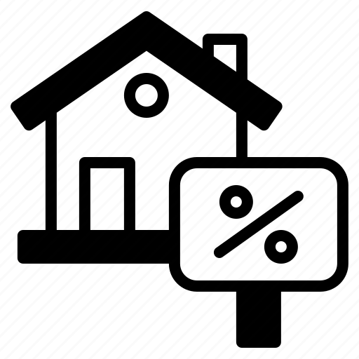Tax, percentage, loan, mortgage, house, real, estate icon - Download on Iconfinder