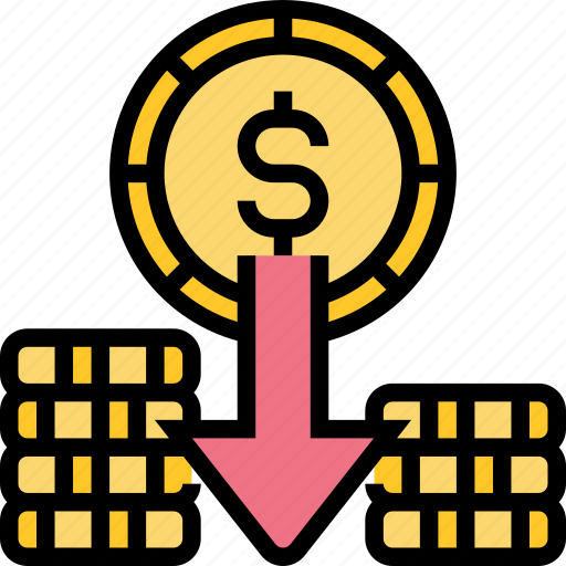 Value, loss, recession, money, crisis icon - Download on Iconfinder