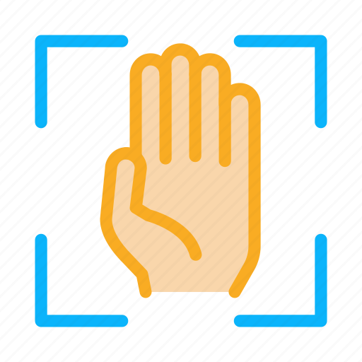 Handprint, person, profile, recognition, scan, user icon - Download on Iconfinder