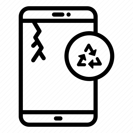Handphone, recycle, recycling, trash icon - Download on Iconfinder
