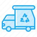 ecology, garbage, truck, trash, recycle, recycling