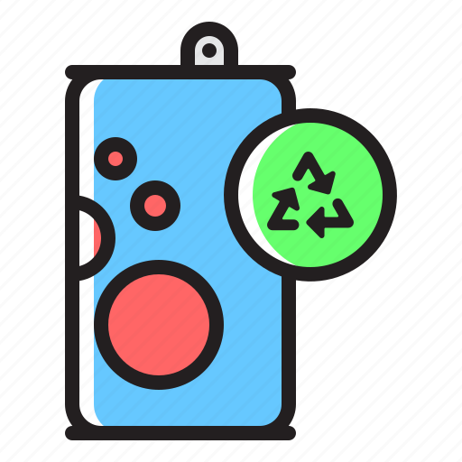 Ecology, aluminum, trash, can, recycle, recycling icon - Download on Iconfinder