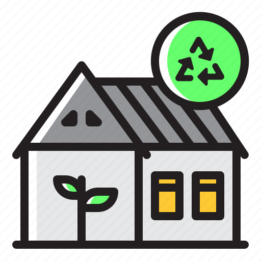 Ecology, eco, house, green, recycle, recycling icon - Download on Iconfinder