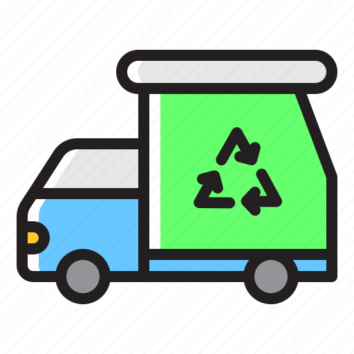 Ecology, garbage, truck, trash, recycle, recycling icon - Download on Iconfinder