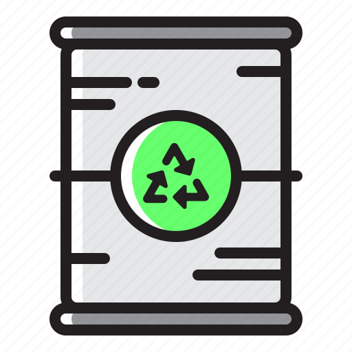 Ecology, iron, trash, oil, barrel, recycle, recycling icon - Download on Iconfinder