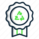ecology, badge, green, recycle, recycling