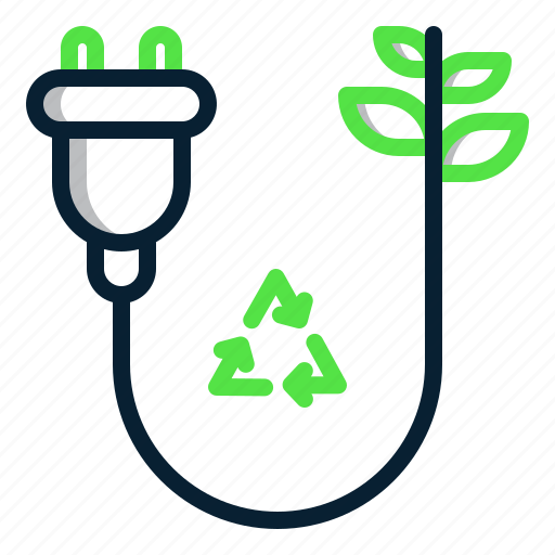Ecology, eco, plug, green, power, recycle, recycling icon - Download on Iconfinder