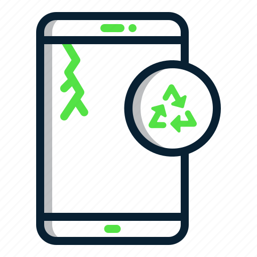 Ecology, handphone, trash, recycle, recycling icon - Download on Iconfinder