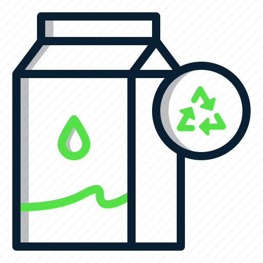 Ecology, milk, box, trash, recycle, recycling icon - Download on Iconfinder