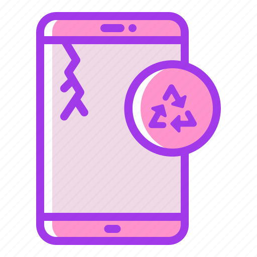 Ecology, handphone, trash, recycle, recycling icon - Download on Iconfinder