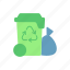 recycling, household, waste, bin 
