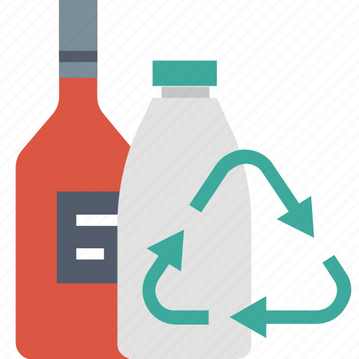 Glass, recycling, bottle, ecology, green, processing, waste icon - Download on Iconfinder