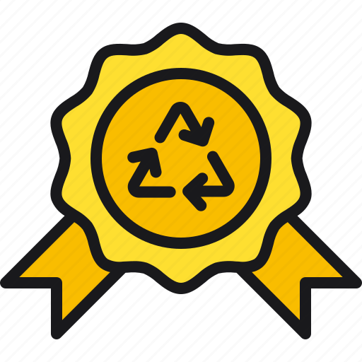 Ecology, award, reward, recycling, achievement icon - Download on Iconfinder
