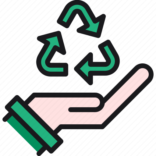 Hand, environment, ecology, recycling, recycle icon - Download on Iconfinder