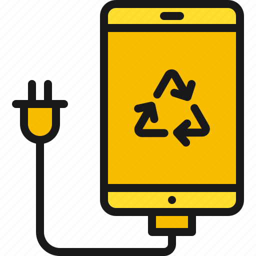Smartphone, charge, phone, recycling icon - Download on Iconfinder