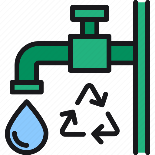 Recycle, water, plumbing, faucet, tap icon - Download on Iconfinder