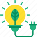 energy, ecology, leaf, lamp, nature