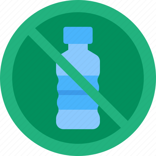 Plastic, ecology, bottle, no, environment, disable icon - Download on Iconfinder