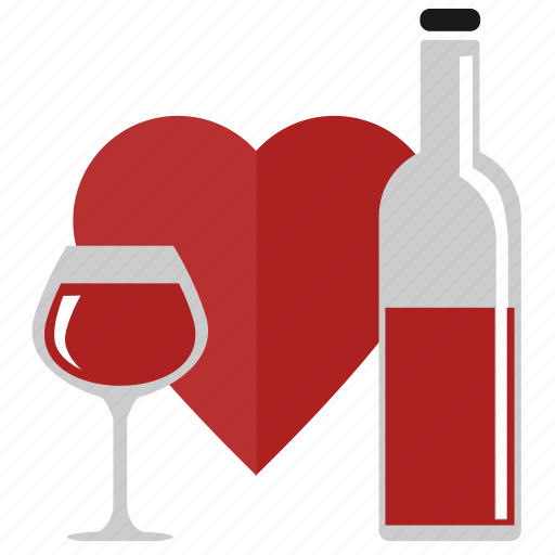 Bocal, drink, love, red, romantic, wine icon - Download on Iconfinder