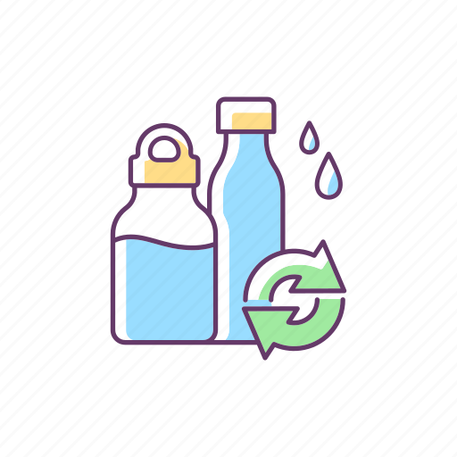 Flask, reuse, recycle, plastic icon - Download on Iconfinder