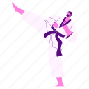 taekwondo, fighter, kicking, karate, martial arts, fight, sports competition, sport, match 