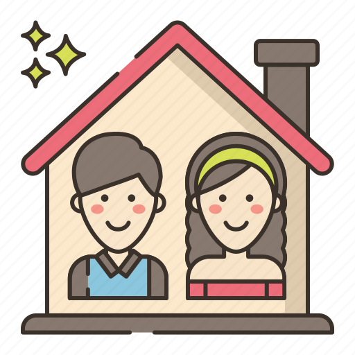 Cohabitation, living, together, relationship icon - Download on Iconfinder