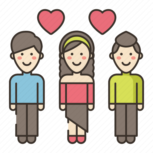 Polyamory, love, romance, relationship icon - Download on Iconfinder