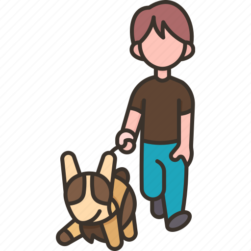 Walking, dog, pet, relax, lifestyle icon - Download on Iconfinder