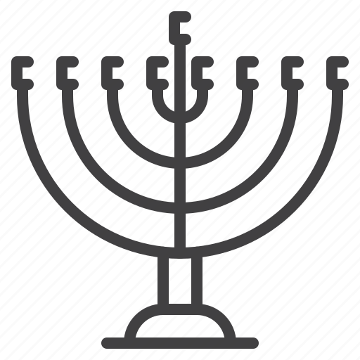 Hanukkah, holiday, judaism, menorah icon - Download on Iconfinder