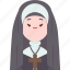 nun, sister, catholic, christian, female 