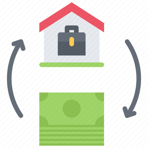 Briefcase, case, house, building, money, purchase, exchange icon - Download on Iconfinder