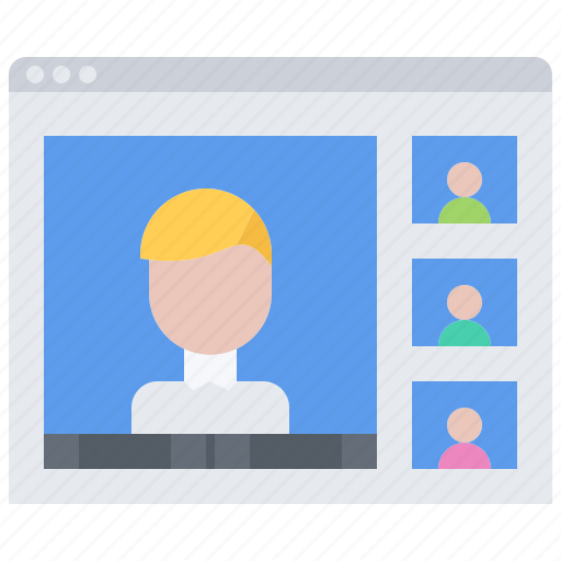 Video, chat, group, team, people, remote, work icon - Download on Iconfinder