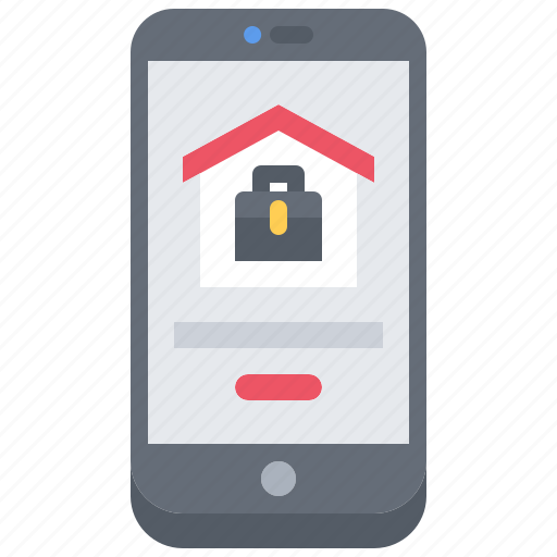 Briefcase, case, house, building, app, smartphone, remote icon - Download on Iconfinder