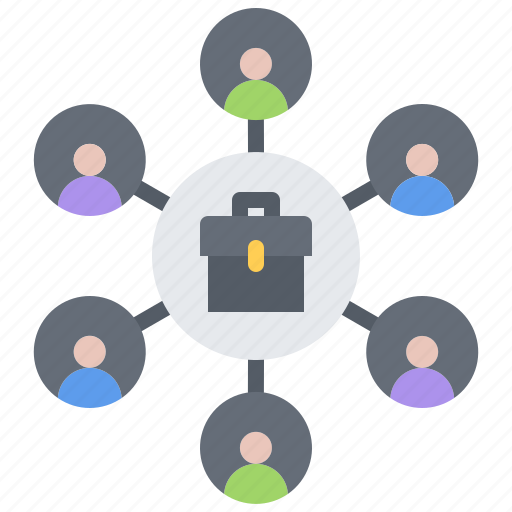 Briefcase, case, people, group, team, remote, work icon - Download on Iconfinder