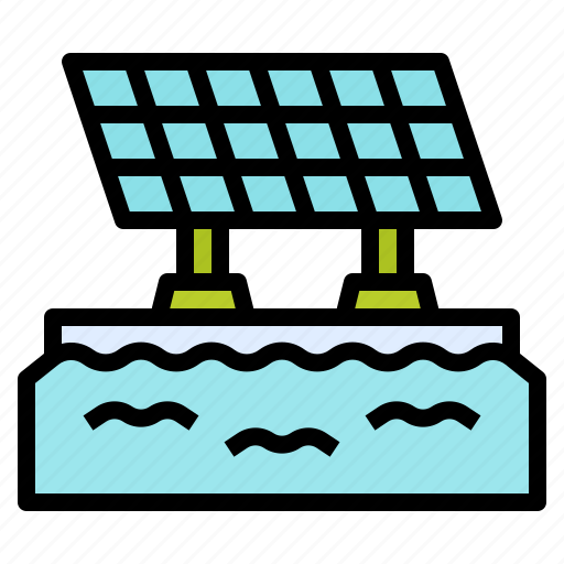 Floating, panel, plant, power, solar icon - Download on Iconfinder