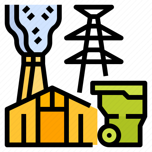 Electric, energy, industry, renewable, waste icon - Download on Iconfinder