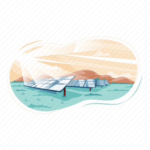 Eco farming, earth cleanup, tidal power, windmill, solar power, solar energy, wind turbine illustration - Download on Iconfinder
