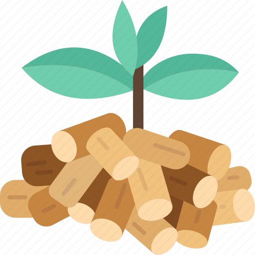 Biomass, power, wood, pellets, sustainable icon - Download on Iconfinder