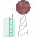 turbine, pumping, wind, tower, countryside