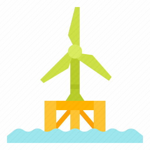 Energy, floating, offshore, renewable, wind icon - Download on Iconfinder