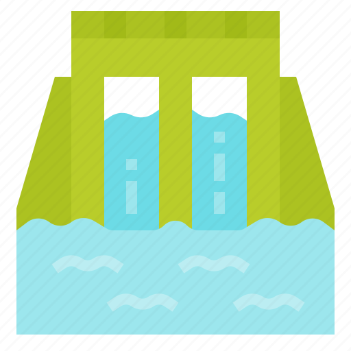 Building, dam, energy, hydroelectric, water icon - Download on Iconfinder