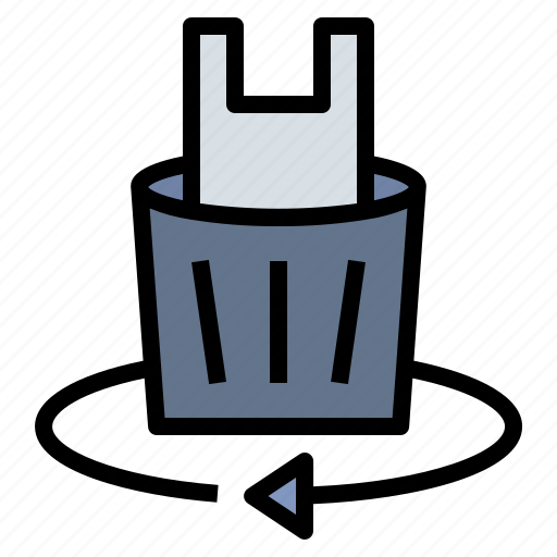 Bag, environment, recycle, trash, pollution, plastic icon - Download on Iconfinder